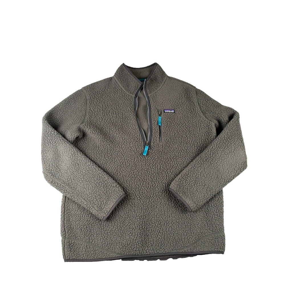 Patagonia Retro Pile Pullover 1/4 Zip Pullover Size Large